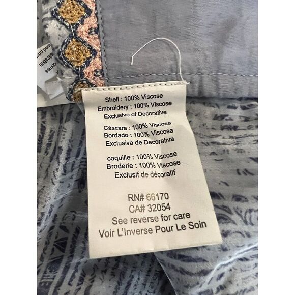 Anthropologie Bhanuni by Jyoti Jina Blue Halter Top Size Small - Picture 10 of 10